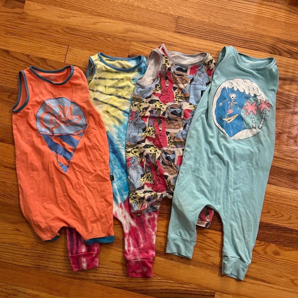 Pack of rags to raches rompers